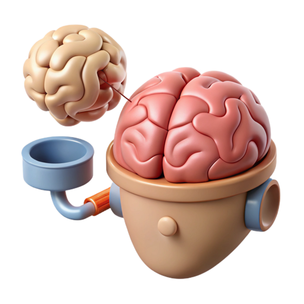 beautiful classic Brain Implant Procedure Diagram Step by Step Cutout professional png