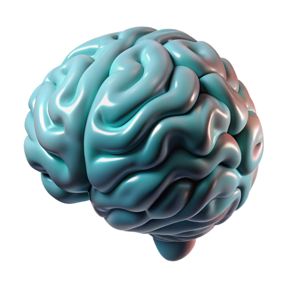 stunning modern Brain Scan 3d Model Transparent professional png