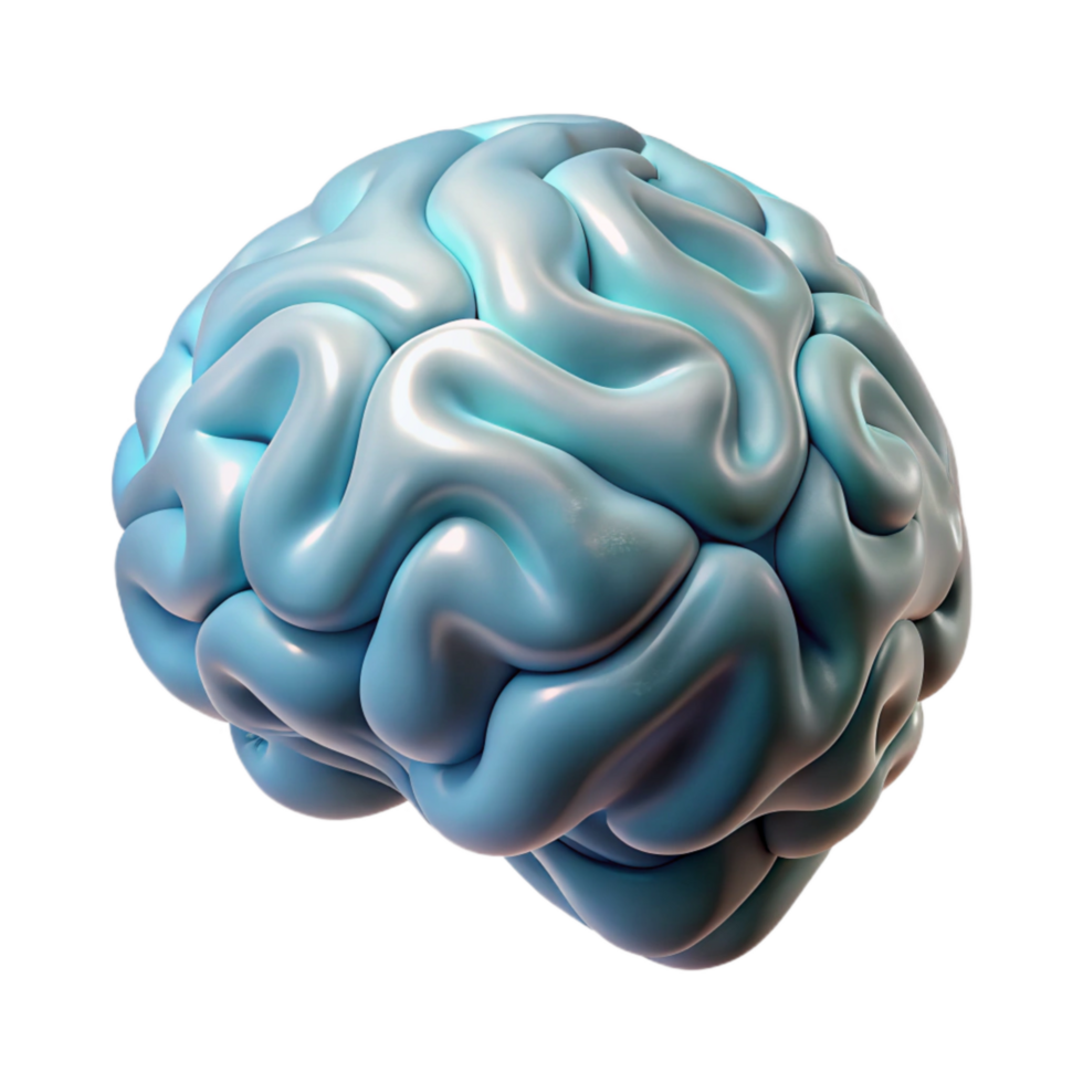 dramatic artistic Brain Scan Data Visualization Abstract Pattern Transparent Background 4K png