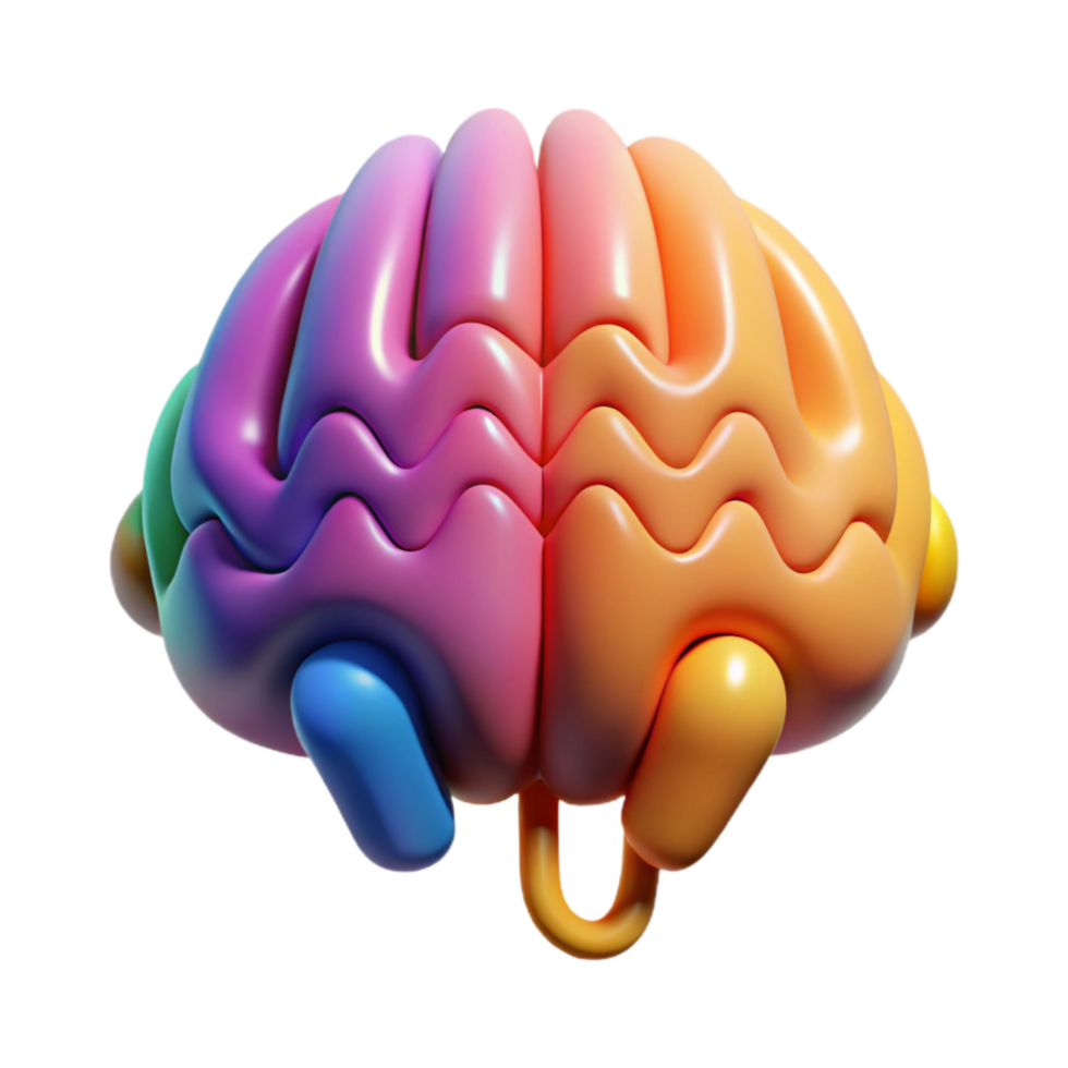 dramatic creative Brainwave Frequency Chart Color Coded Isolated premium png