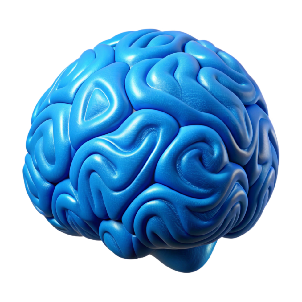 extraordinary rustic Brainwave Pattern Illustration Cutout with Realistic Texture and Blue Color genuine png