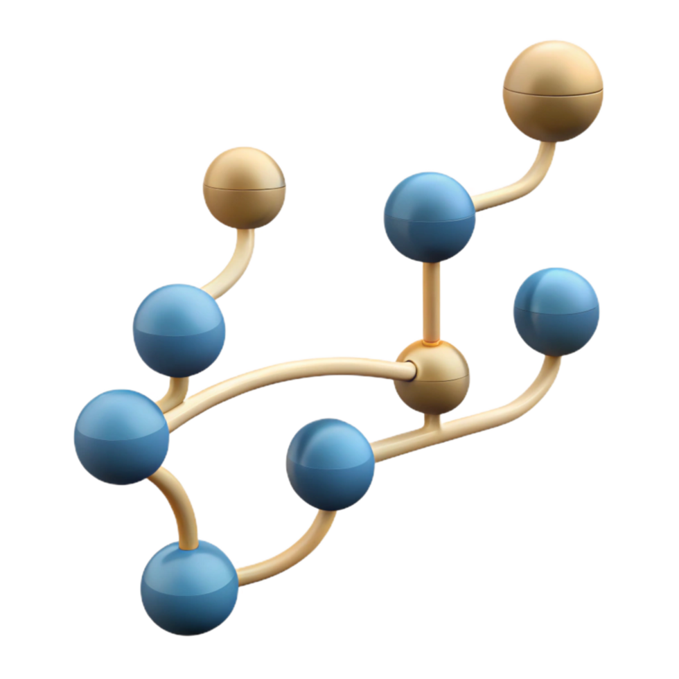 stunning modern Branching Timeline Multiple Paths Transparent Background professional png