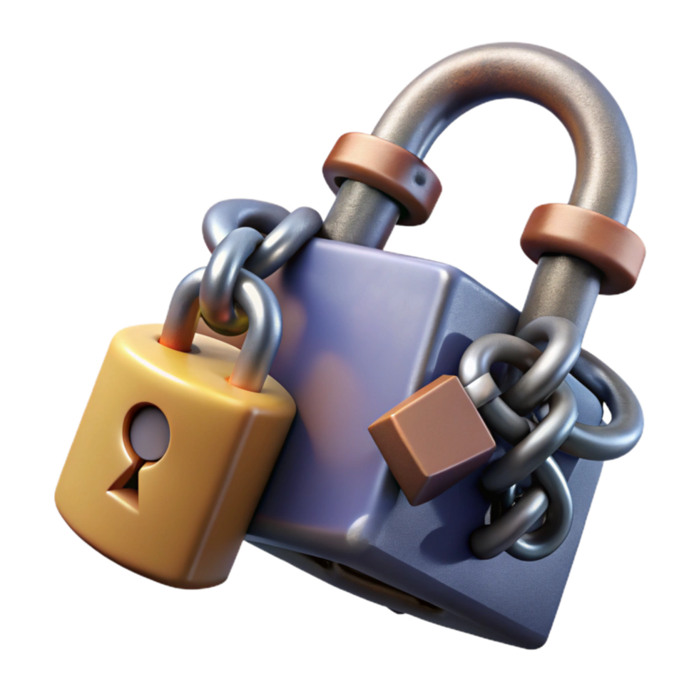 extraordinary traditional Broken Lock and Chain Isolated authentic png