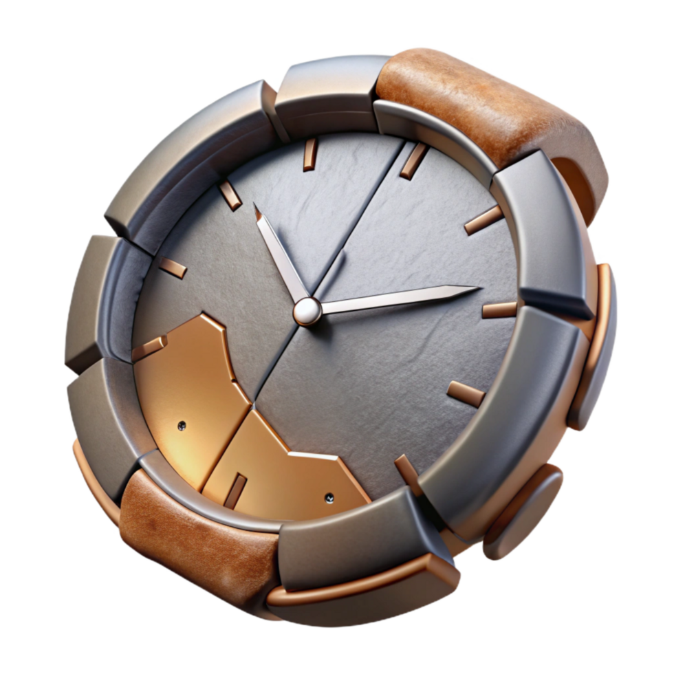 magnificent rustic Broken Watch Face Close Up Isolated high resolution png