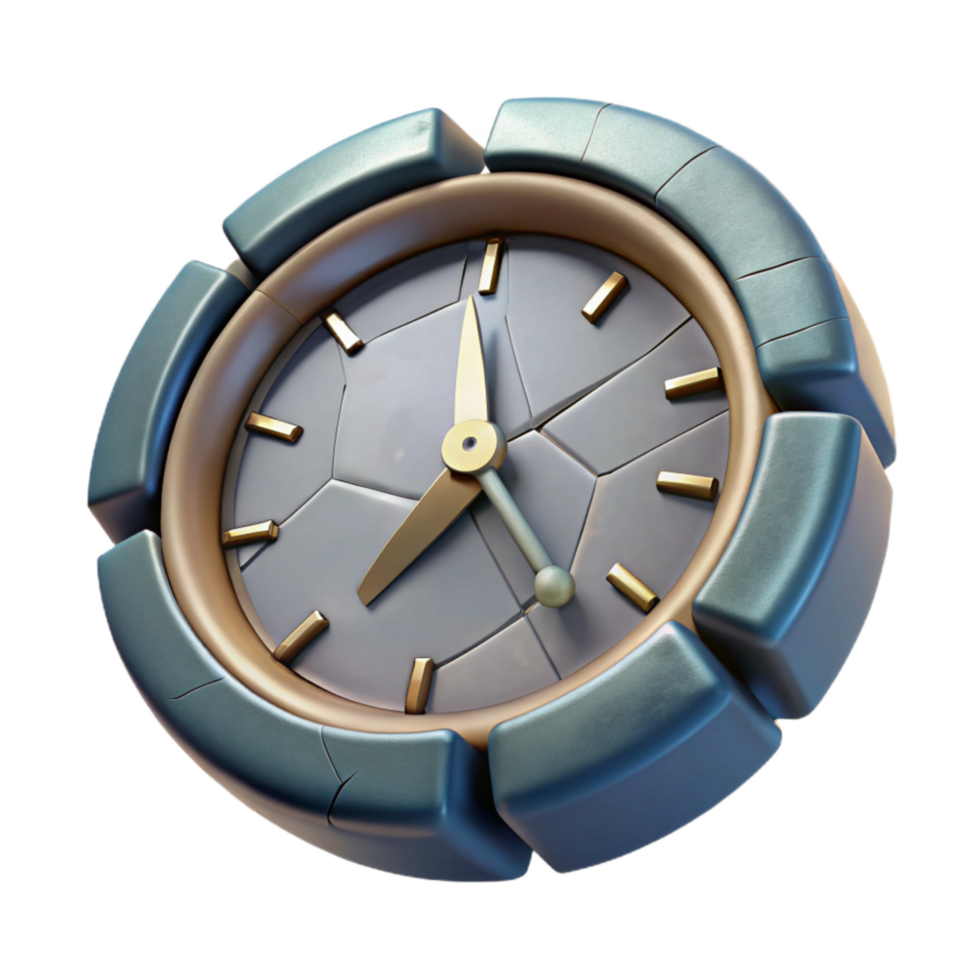 elegant vintage Broken Watch Face Close Up Isolated original png
