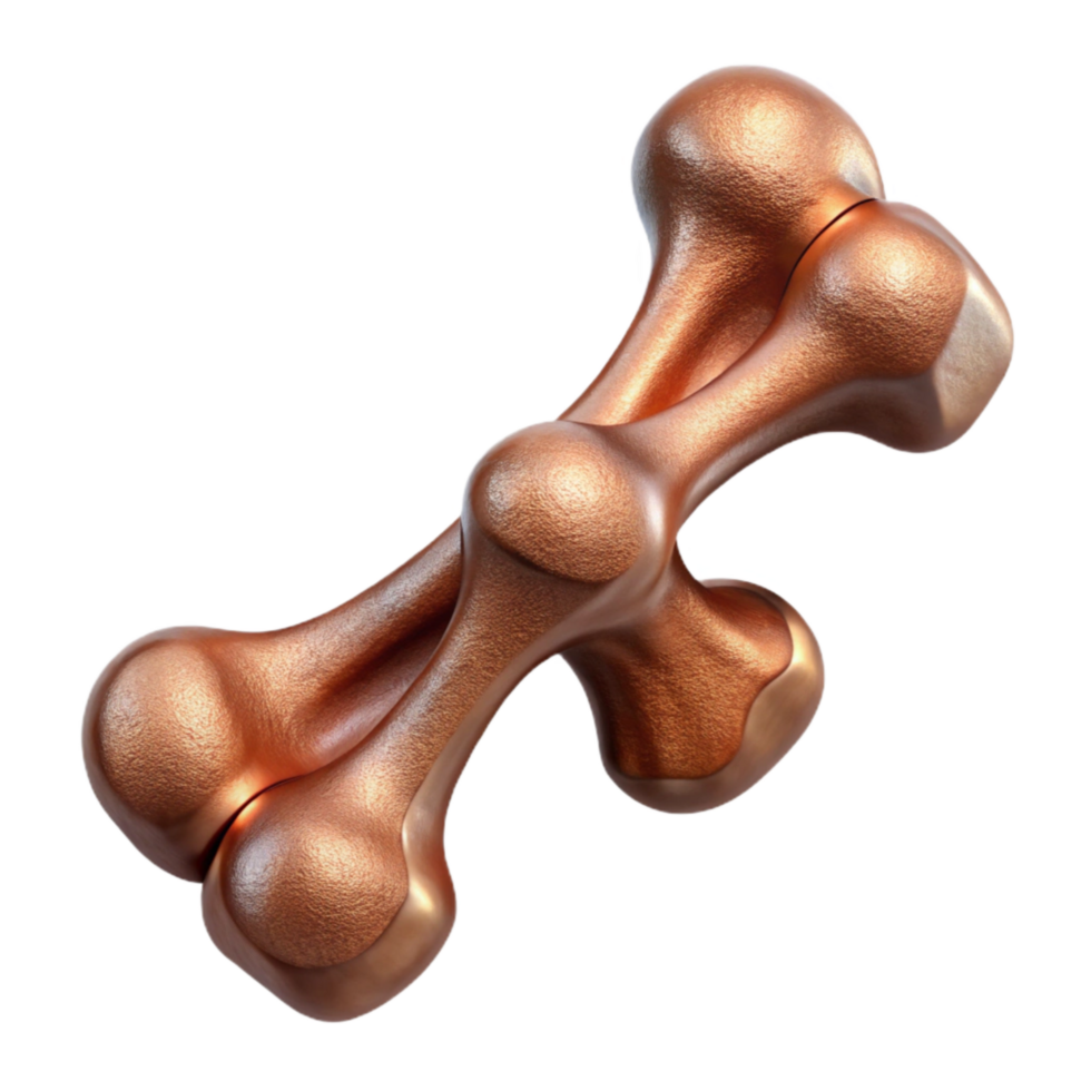 extraordinary abstract Bronze Synthetic Bone Structure Isolated authentic png