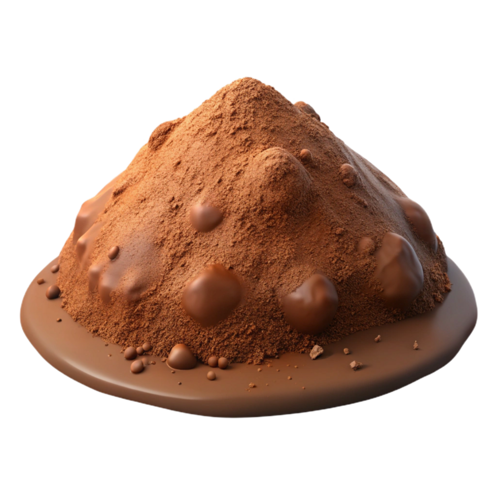 stunning classic Brown Soil Pile Isolated with Textured Surface original png