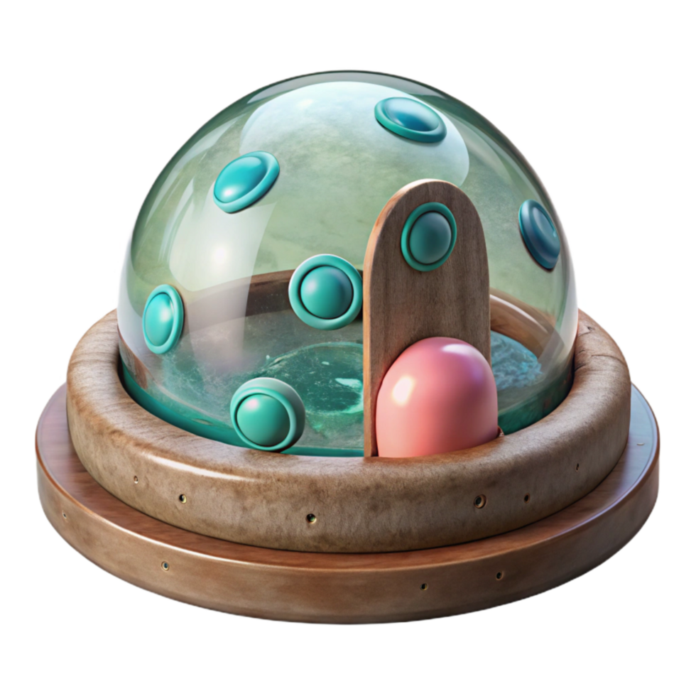 wonderful creative Bubble Dome Laboratory Cutout Isolated premium png