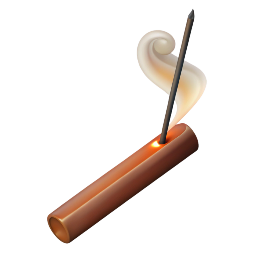 wonderful classic Burning Incense Stick Marking Time Transparent Background genuine png