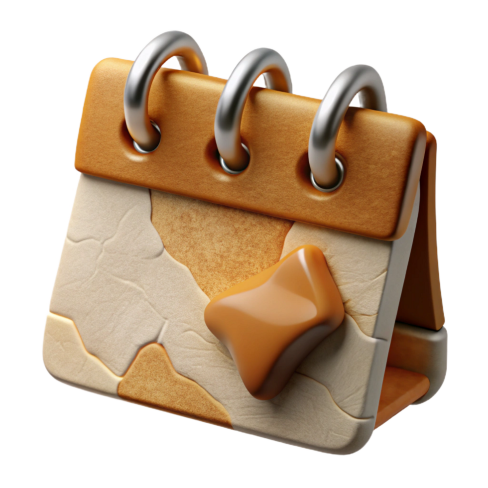 stunning rustic Calendar Page with Burned Edges Cutout exclusive png