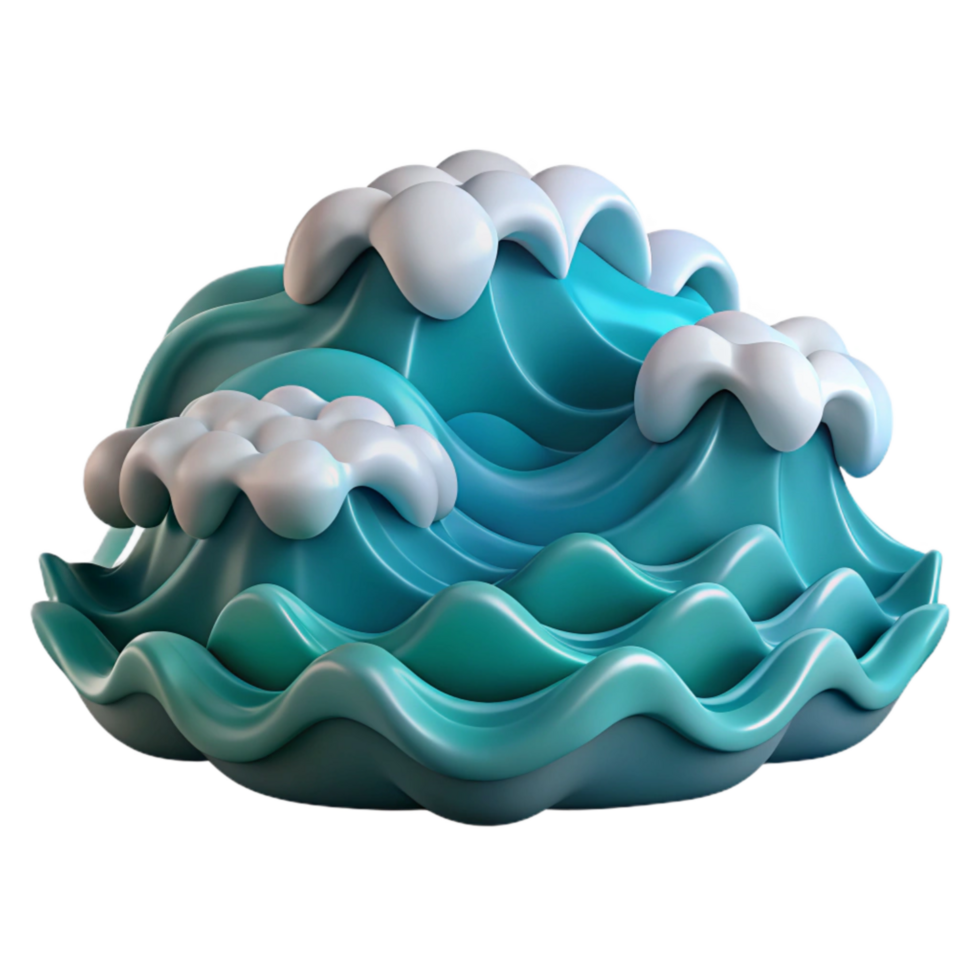 impressive classic Calm Ocean Waves Seascape Isolated Cutout detailed png