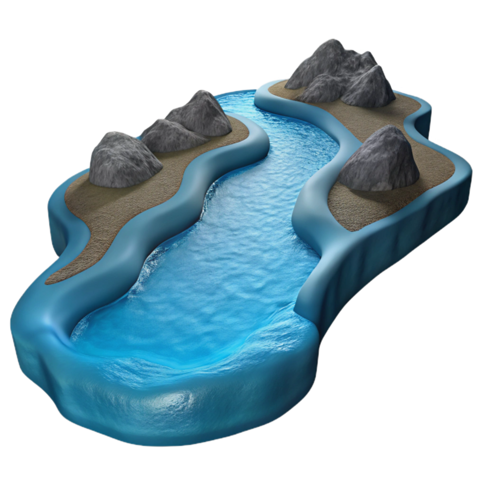 stunning abstract Calm River Flowing Water Transparent high resolution png