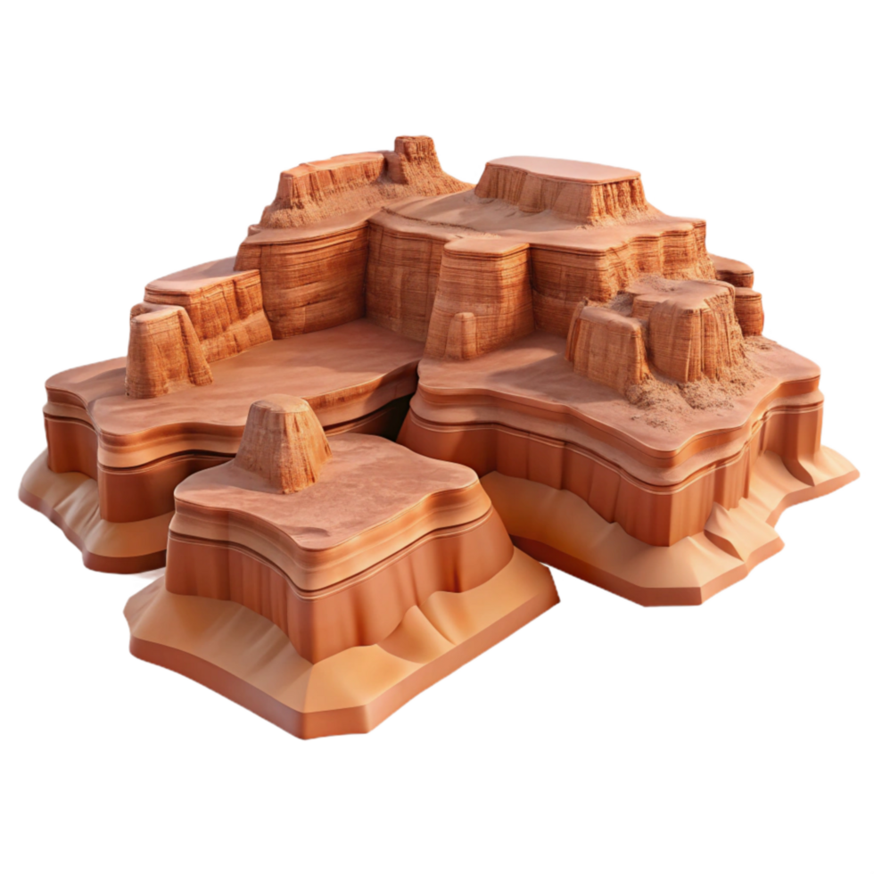 elegant minimalist Canyonlands Panorama Isolated Element Wide Angle View exclusive png