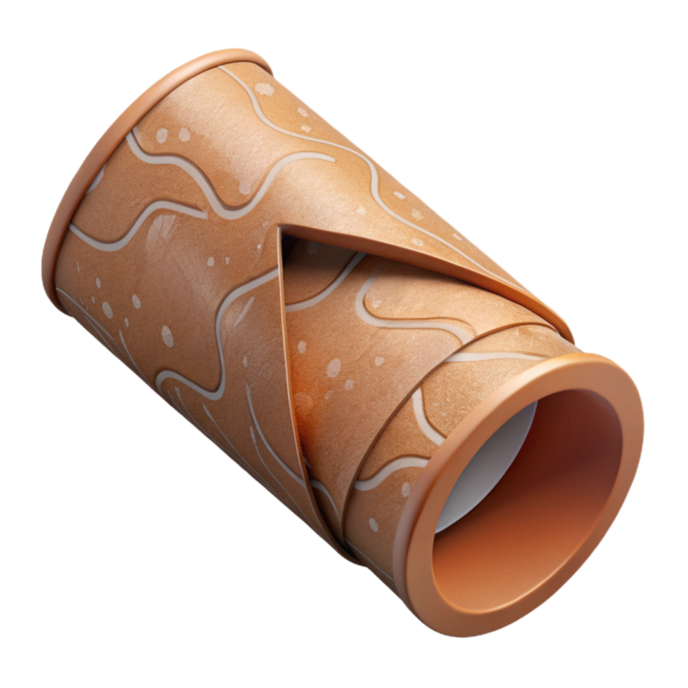 dramatic contemporary Cardboard Tube Packaging Angled View Cutout exclusive png