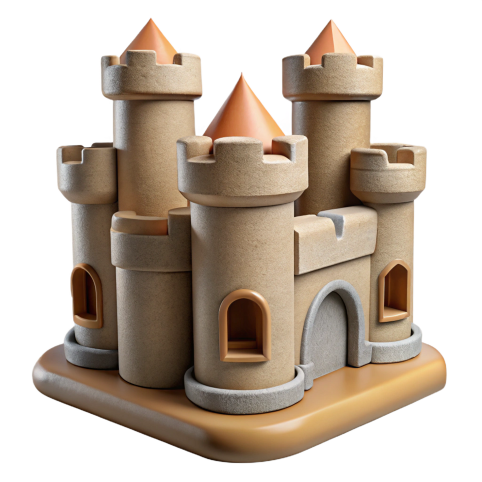 stunning minimalist Cardboard Tube Castle Isolated Cutout genuine png