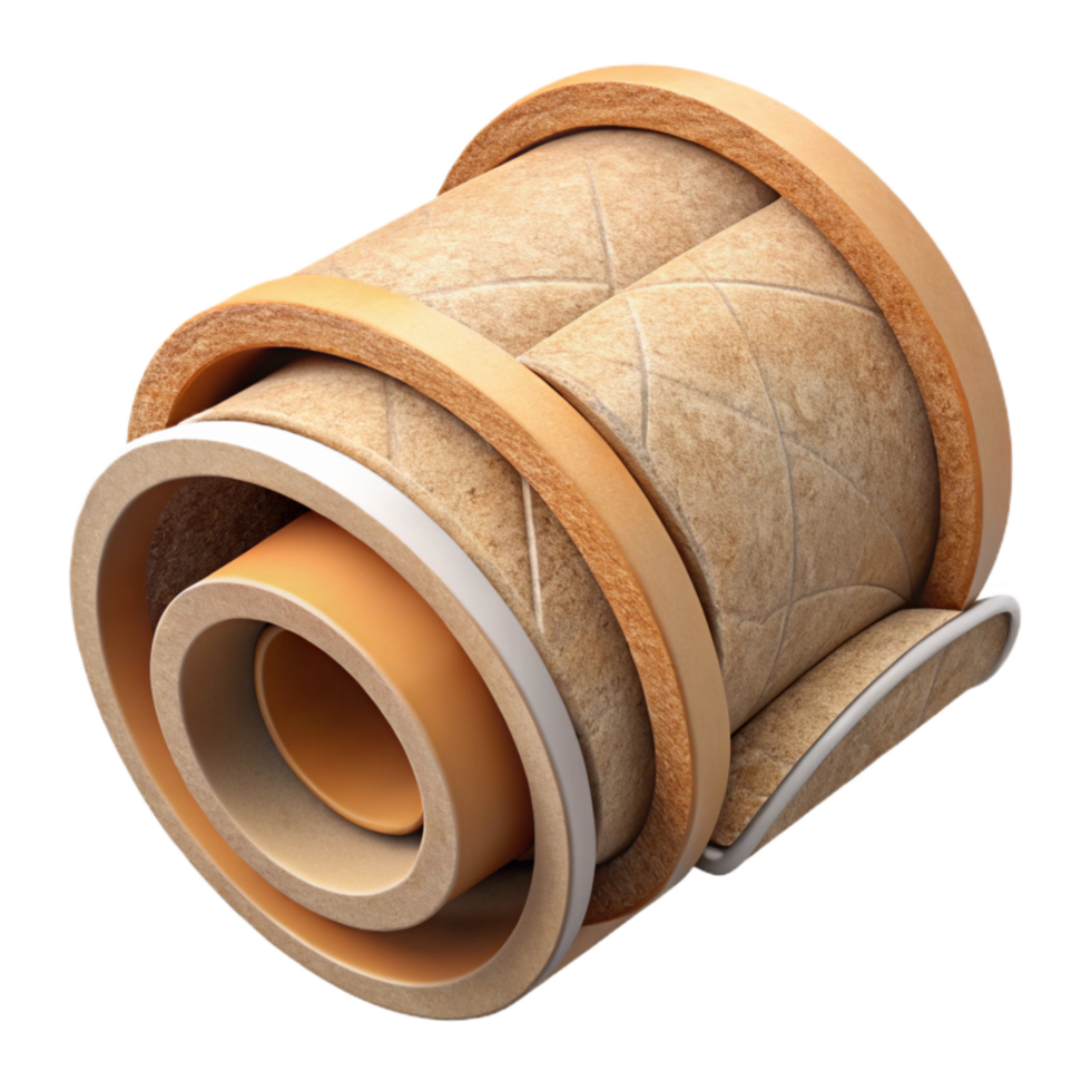 magnificent minimalist Cardboard Tube Organizer Cutout Element detailed png
