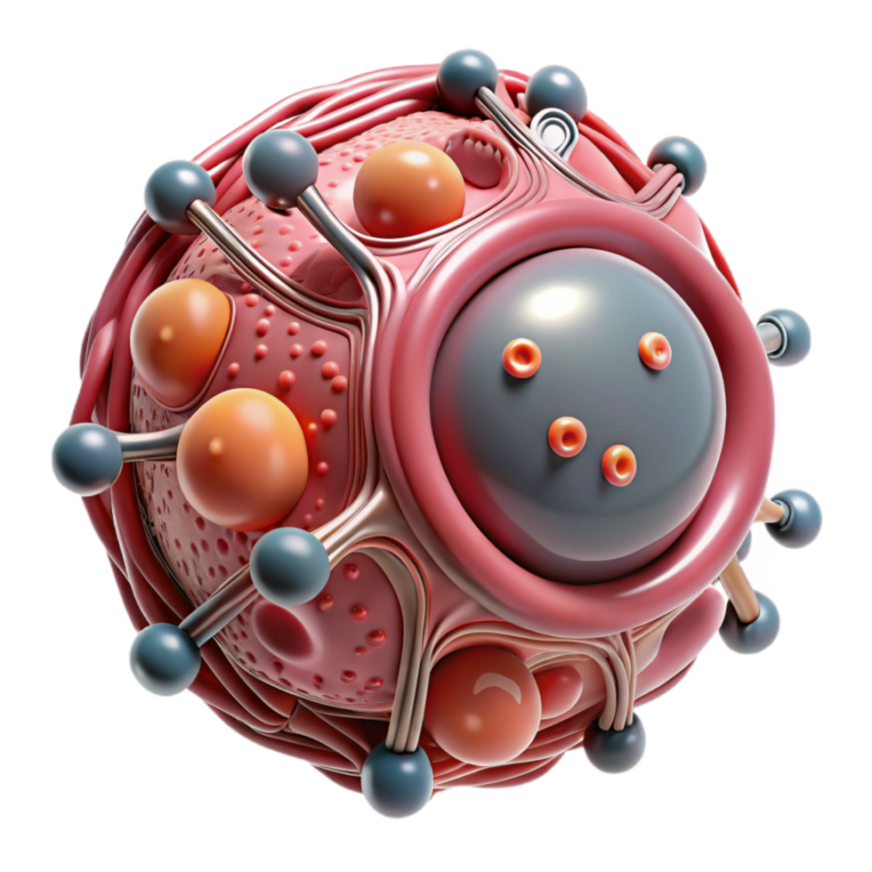 extraordinary classic Cellular Circuitry Close Up View Isolated on Transparent Background professional png