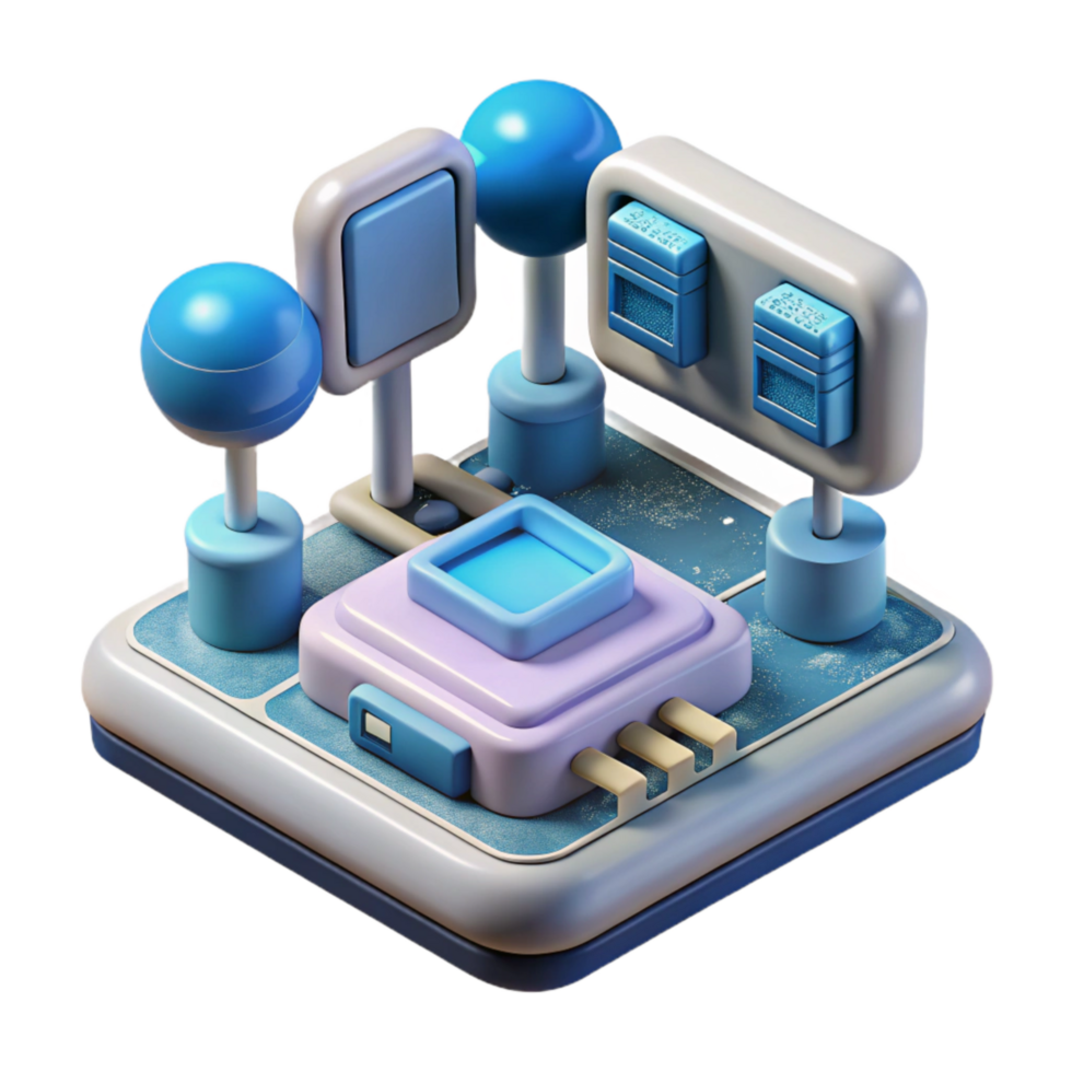 extraordinary minimalist Cellular Computing System Schematic Transparent Background exclusive png