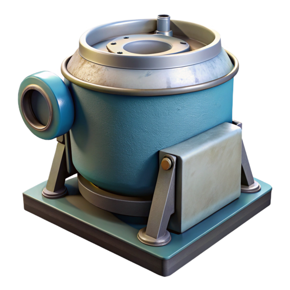 vibrant classic Centrifuge Machine Side View Isolated detailed png