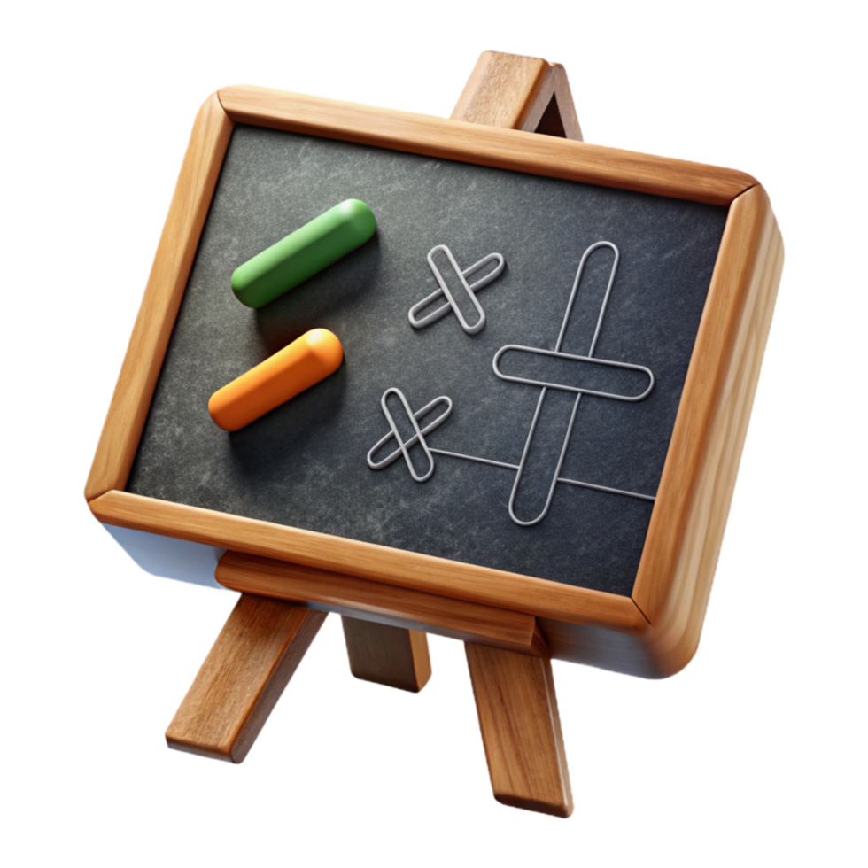 extraordinary vintage Chalkboard with Equations Cutout authentic png