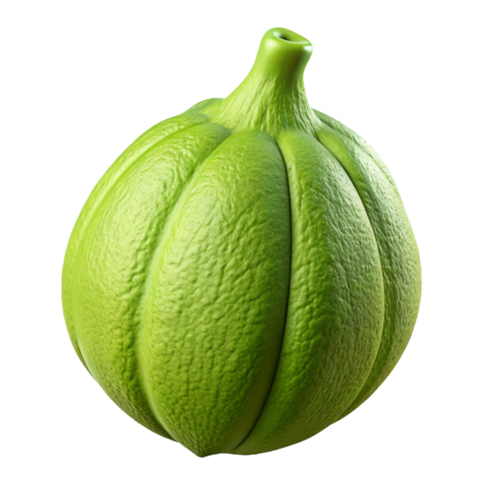 vibrant minimalist Chartreuse Artificial Seed Pod Transparent Background Cutout authentic png