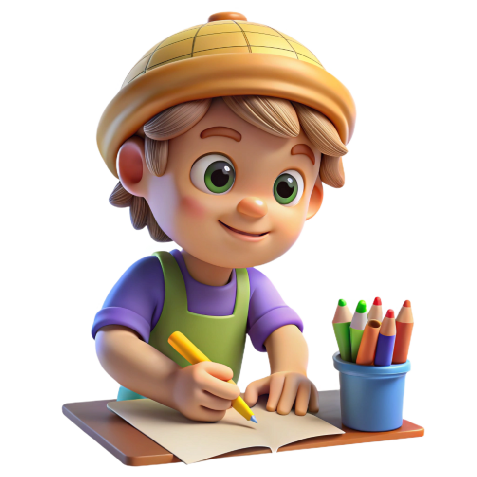 stunning abstract Child Drawing with Crayons Cutout original png