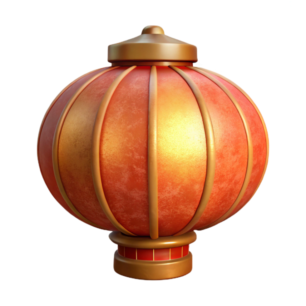 serene minimalist Chinese Lantern with Warm Lighting authentic png