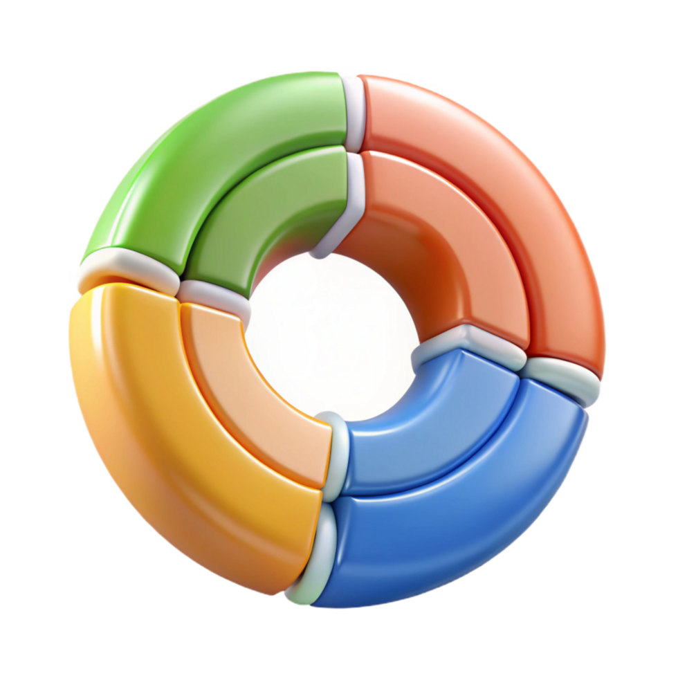extraordinary rustic Circular Economy Diagram Colorful Illustration Isolated high quality png