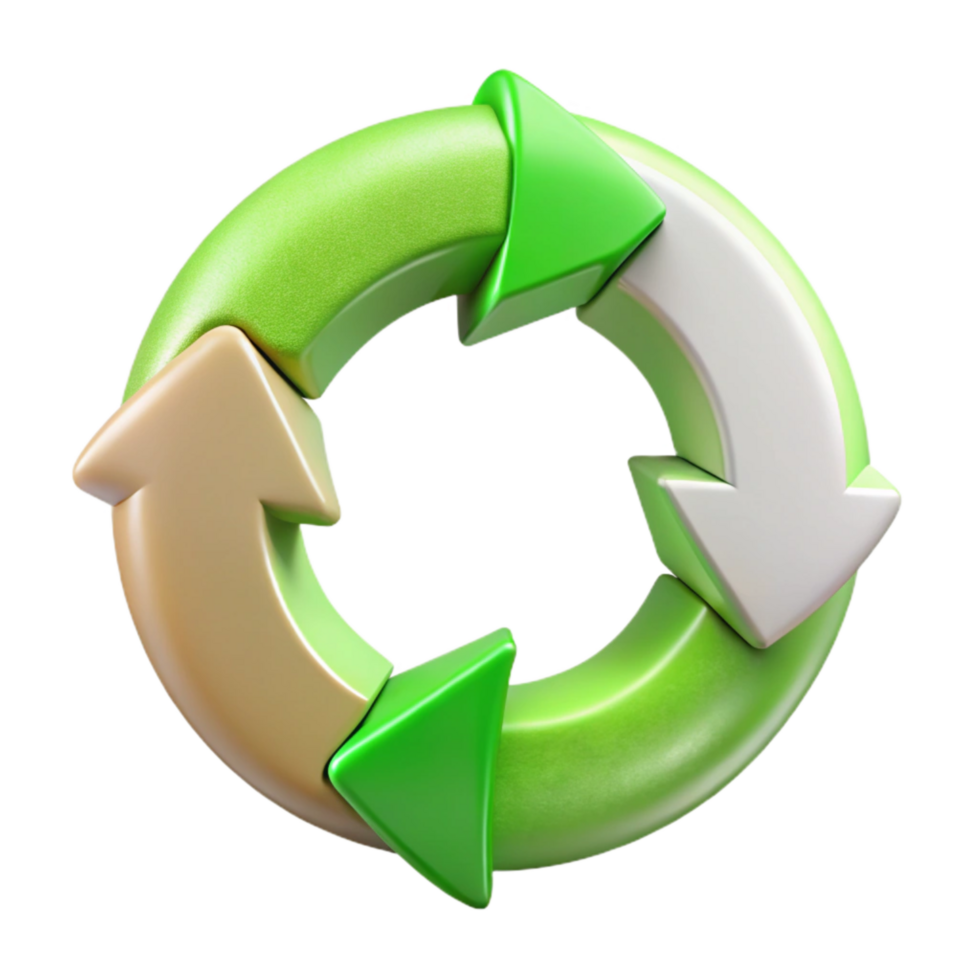magnificent abstract Circular Economy Diagram with Arrows Transparent Background exclusive png
