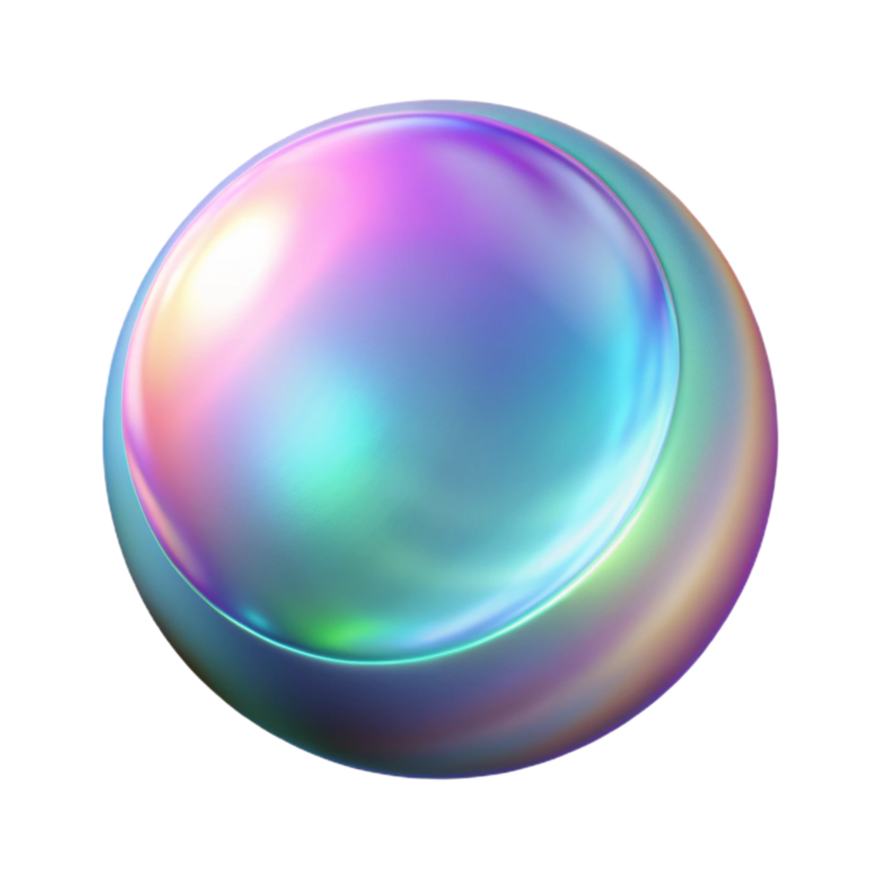 magnificent minimalist Circular Holographic Glare Isolated Cutout authentic png