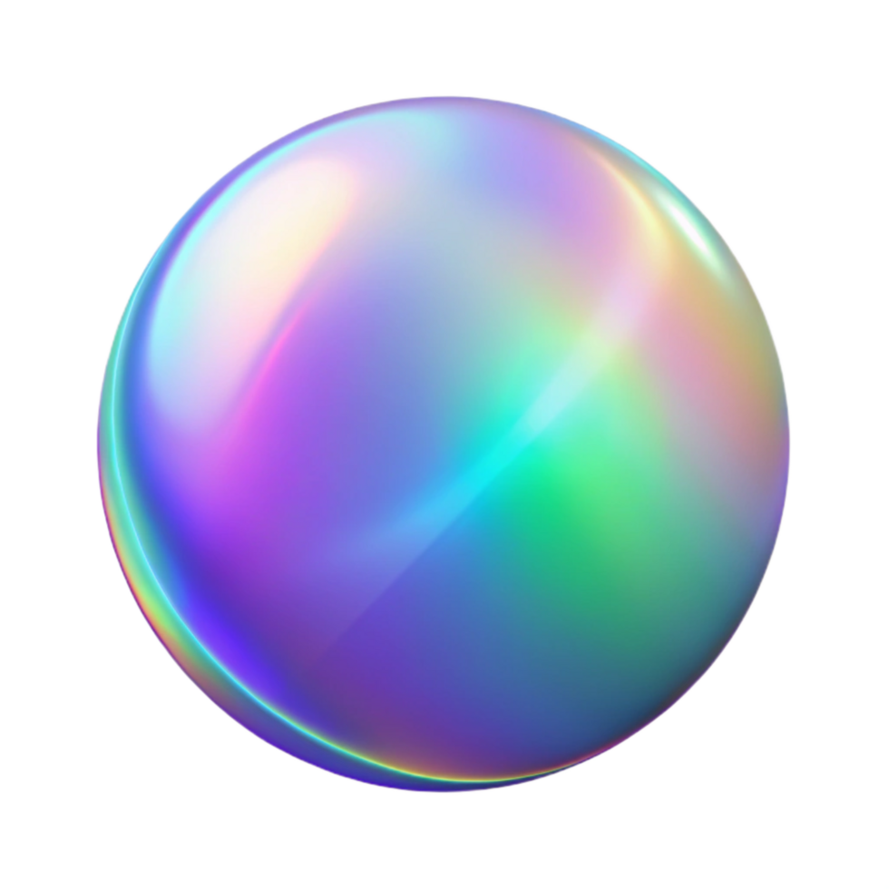 beautiful artistic Circular Holographic Glare Isolated Cutout high resolution png