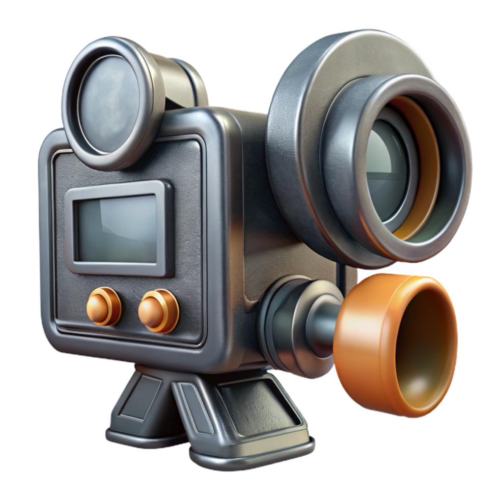 wonderful contemporary Classic Film Camera Viewfinder Isolated with Glass Lens 4K png