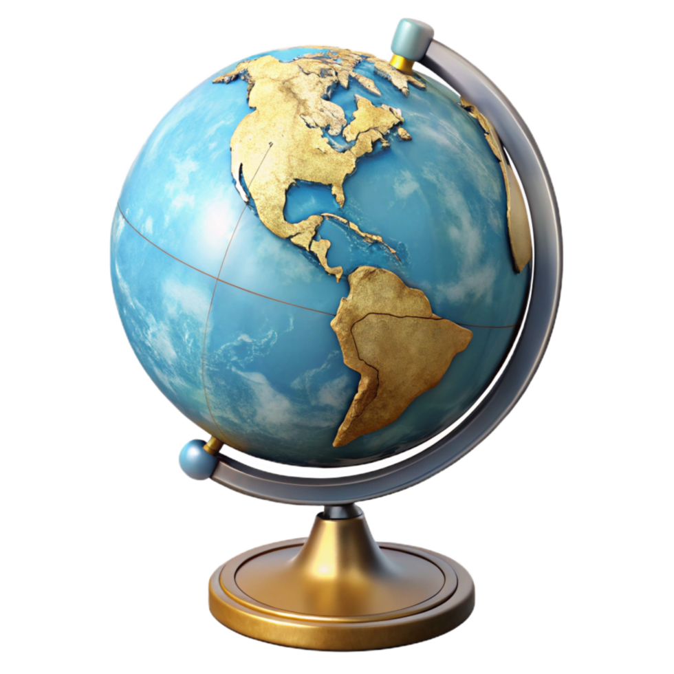beautiful classic Classic Globe Isolated with Detailed Cartography detailed png