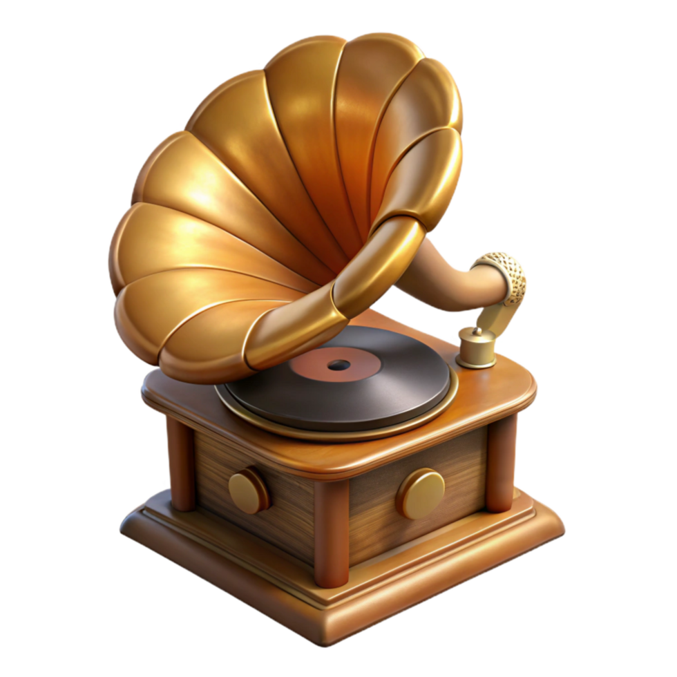 dramatic vintage Classic Phonograph Needle Cutout with Sharp Point premium png