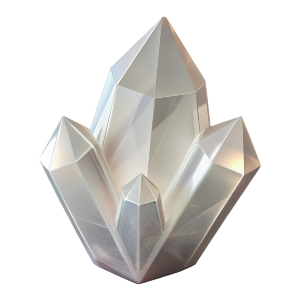 wonderful modern Clear Quartz Crystal Cutout with Transparent Look exclusive png