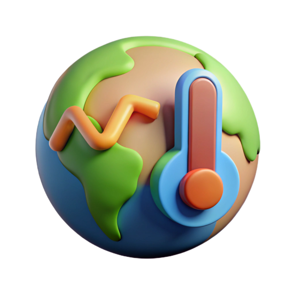 elegant rustic Climate Action Icon Cutout Rising Temperature Graph genuine png