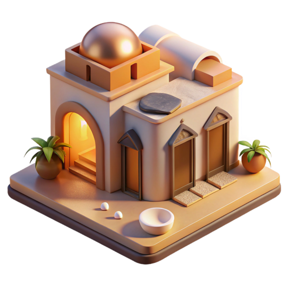 extraordinary contemporary Climate Controlled Architecture Isolated Warm Light premium png