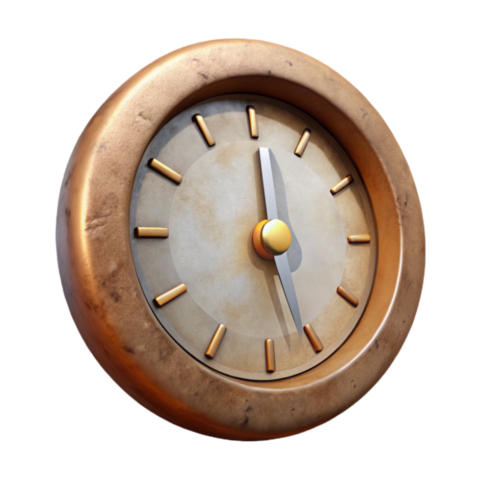 beautiful vintage Clock Face No Hands Time Unknown Isolated professional png