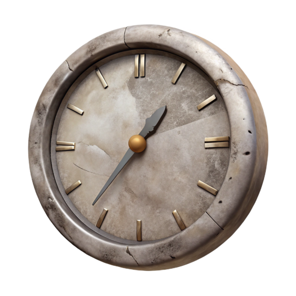 vibrant modern Clock Face with Missing Numbers genuine png