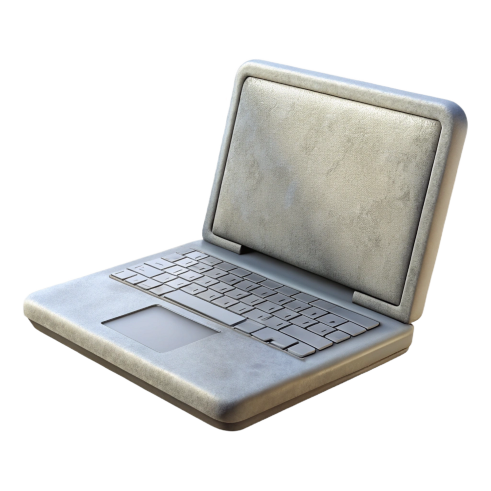 stunning rustic Closed Laptop Side View Isolated Element genuine png