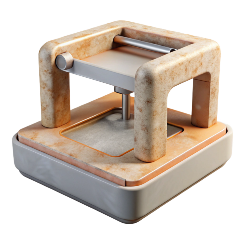 magnificent rustic Close Up of 3d Printer Bed Cutout original png