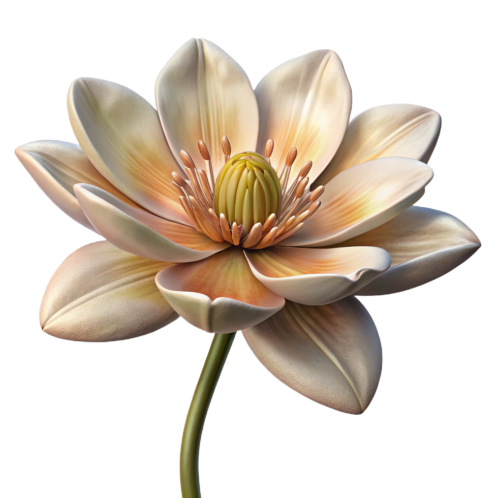 elegant traditional Close Up of Blooming Flower with Dew Drops Transparent Background high resolution png