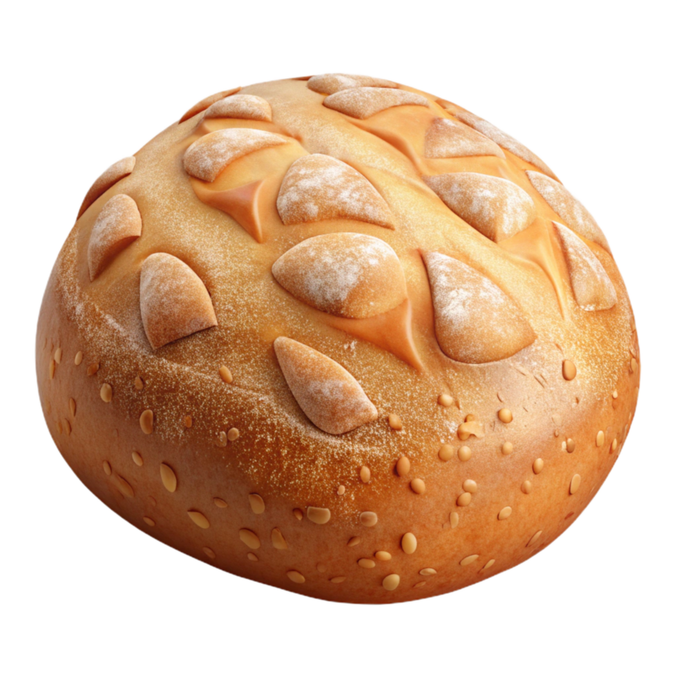 vibrant modern Close Up of Freshly Baked Bread Transparent Background genuine png