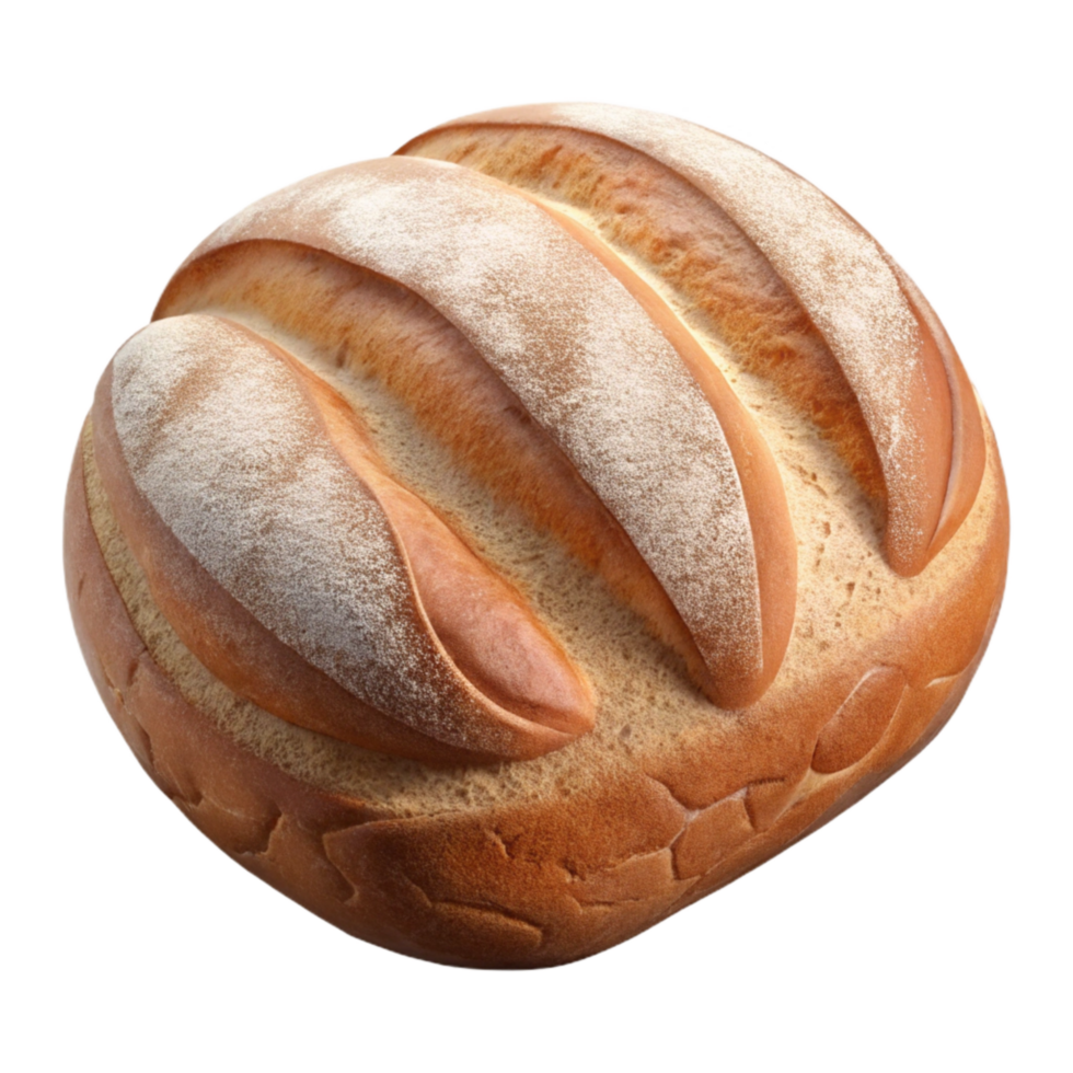 dramatic minimalist Close Up of Freshly Baked Bread Transparent Background high resolution png