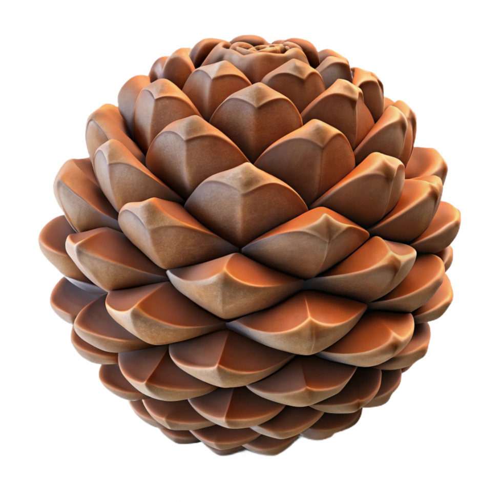 vibrant abstract Close Up of Pine Cone on Forest Floor Transparent Background exclusive png