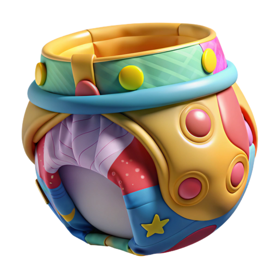 impressive abstract Cloth Diapers with Colorful Prints Cutout professional png