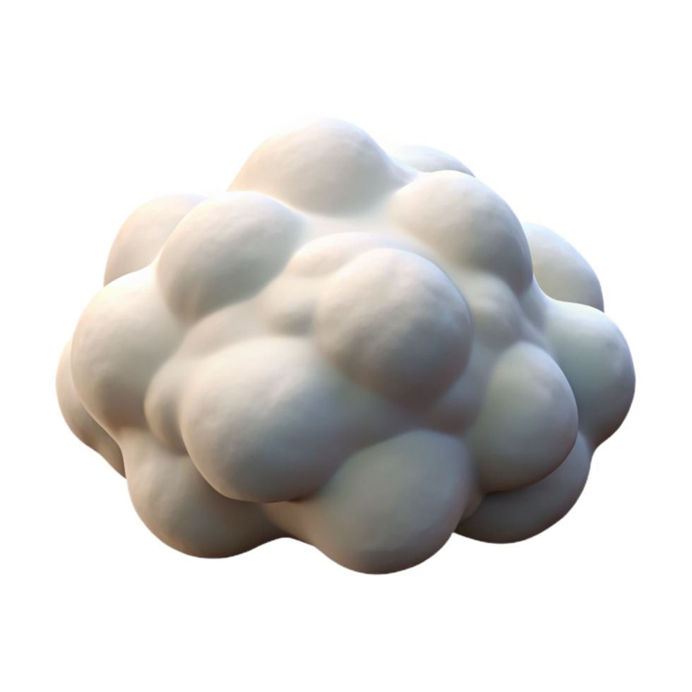 beautiful rustic Cloud Fluffy White Transparent Background original png