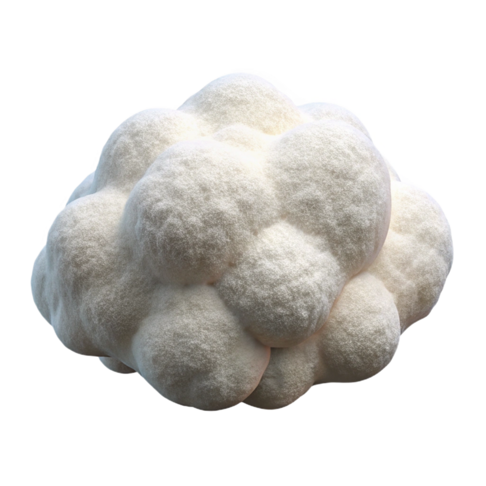elegant artistic Cloud Formation Fluffy White Cutout professional png