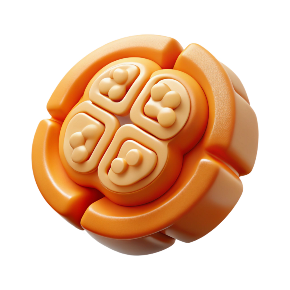 wonderful artistic Cognitive Process Icon Transparent Background with Orange Hue exclusive png