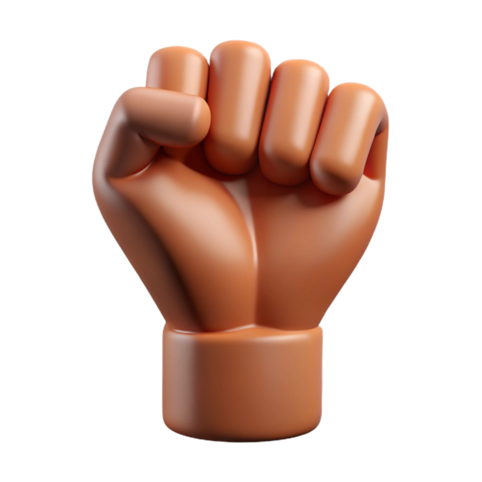 extraordinary artistic Collective Action Icon Raised Fist Cutout original png